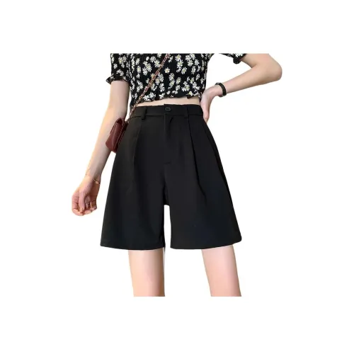 MUCCHIC Черные Женские Повседневные Шорты