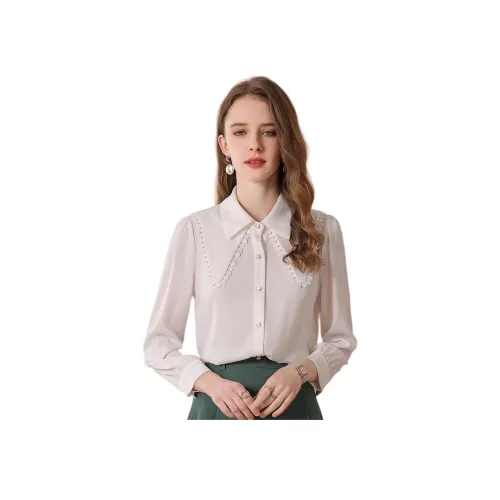 FENHONGMALI Белый Женские Рубашки