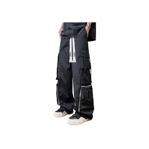 SXSY Black Unisex Casual Pants SXSY Черные Унисекс Повседневные Штаны