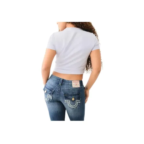True Religion Светло-синие Женские Рубашки T