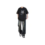 Washed Black Топ + Blue Штаны