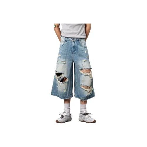 SINKACME Blue Unisex Casual Shorts SINKACME Синий Унисекс Повседневные Шорты