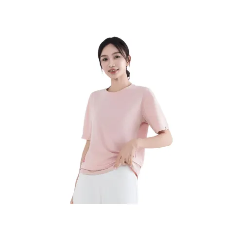 Барби Розовый Женская Йога T-Рубашка