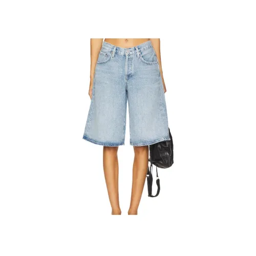 AGOLDE Джинсовые шорты Женские Blue