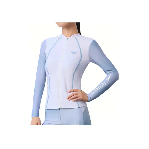 Speedo совместный модель Work Стич Двухкомпонентный Купальник Женский Синий Белый