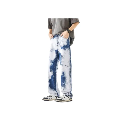 YUQIAN Синие Унисекс Джинсы