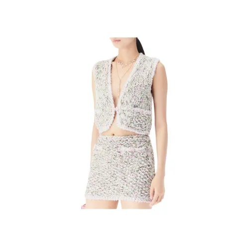 CHANEL Белый Смешанный цвет Женские Жилеты