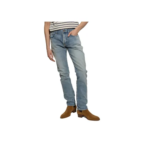 SAINT LAURENT Blue Men's Jeans SAINT LAURENT Синий Мужские Джинсы