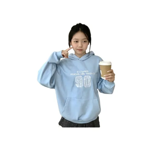 COHX Светло-синие Женские Свитшоты