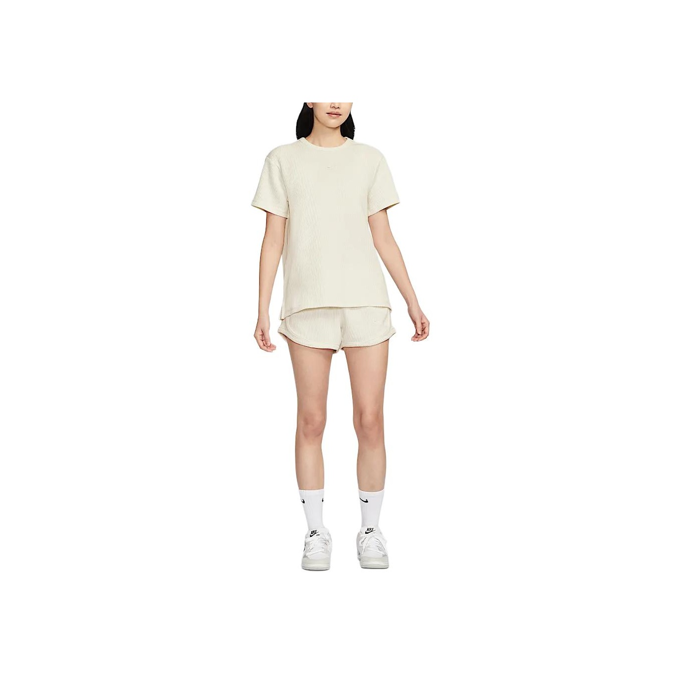 Nike Sportswear T-рубашка с рукавом-трубкой женская парусный белый — фото 5