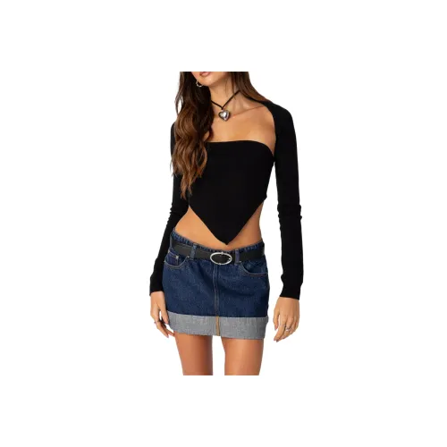 Edikted Двухкомпонентный Трикотажный Треугольный Кардиган Топ Трикотаж Женский