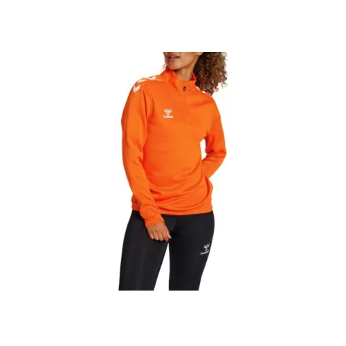 Hummel HmlCORE XK Полузастежка Sweat WOMAN Спортивная одежда Женская Оранжевый Желтый