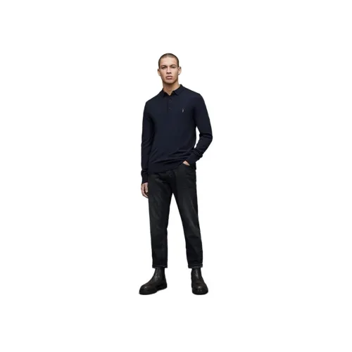 ALLSAINTS Темно-синий, грязно-серый, мужские свитеры