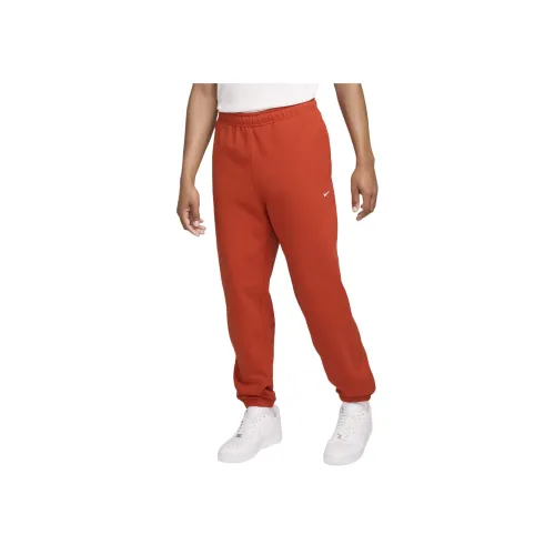 Nike Solo Swoosh Вязаные Тренировочные Штаны Мужские Дракон Красный Белый