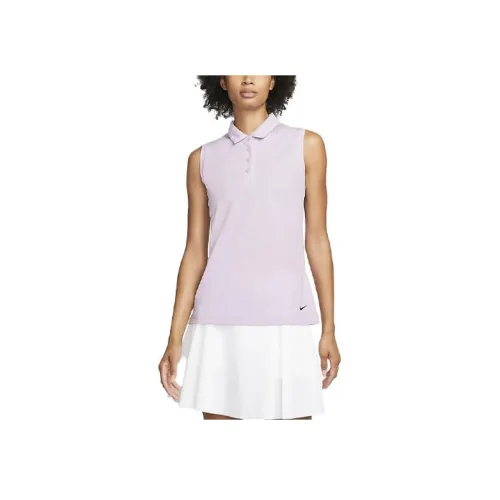 NIKE Dri Fit Светло-фиолетовый Женские Поло