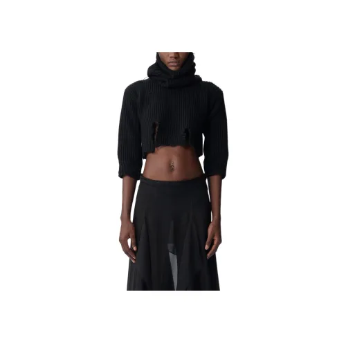 Ann Demeulemeester Черные Женские Свитеры