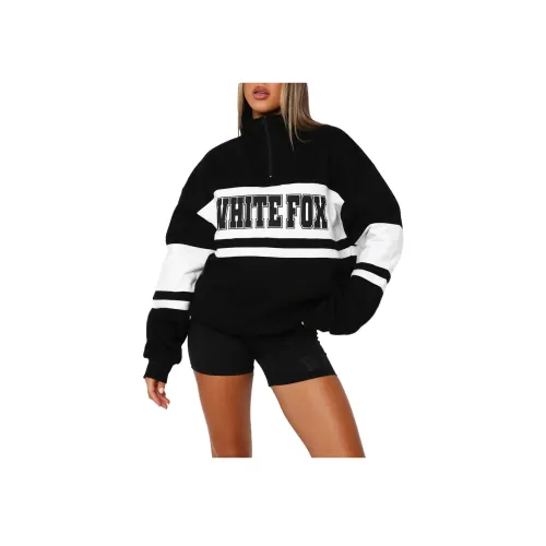 WHITE FOX Decade CLASSICS VARSITY Zip Передняя часть Свитер Женские