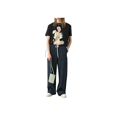 STELLA MCCARTNEY Черные Женские Т-рубашки