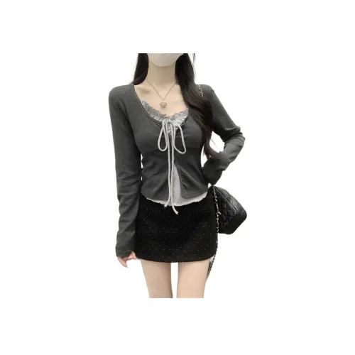 CASTLE WOODS Темно-серый Женские T-рубашки