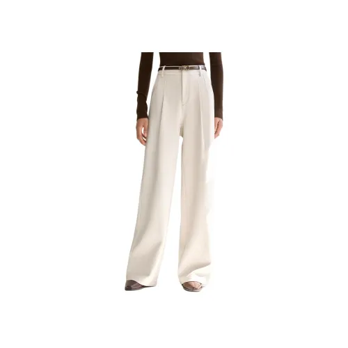 IHIMI Повседневные брюки Женские Кремовый Белый