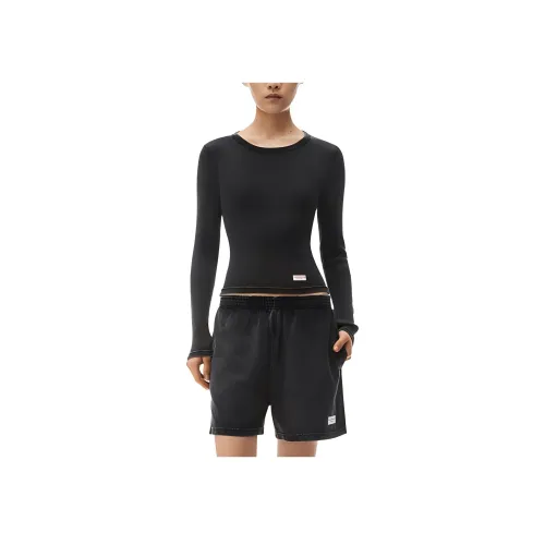 alexander wang Bodywear series Черные Женские Т-рубашки