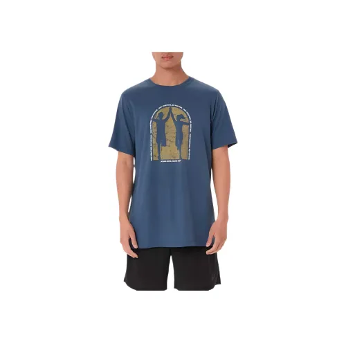 Asics MENTAL Здоровье AWARENESS T-рубашка мужская индиго 418