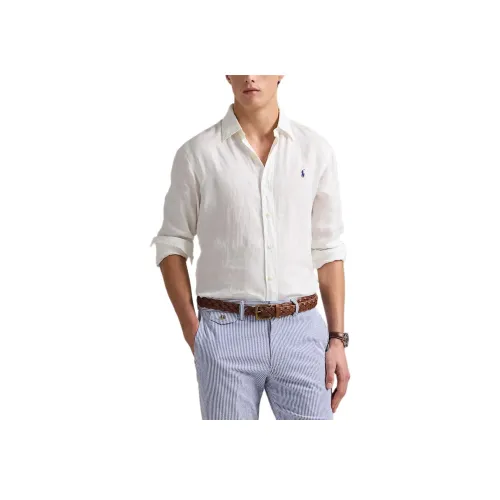 Polo Ralph Lauren Белые Мужские Рубашки