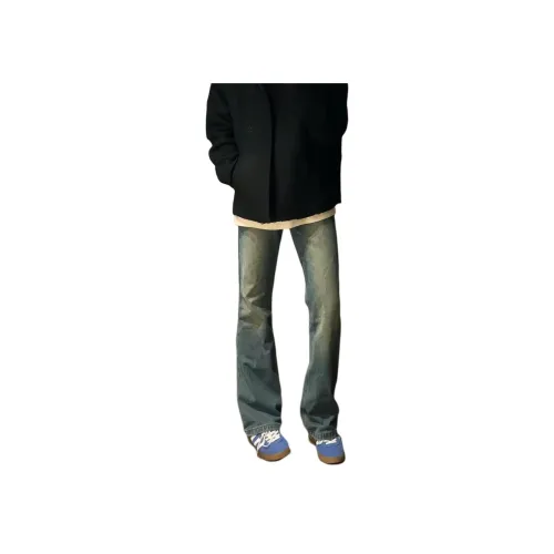 DUATOGE Винтажные синие мужские джинсы