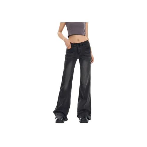 MUCCHIC Серый Женские Джинсы