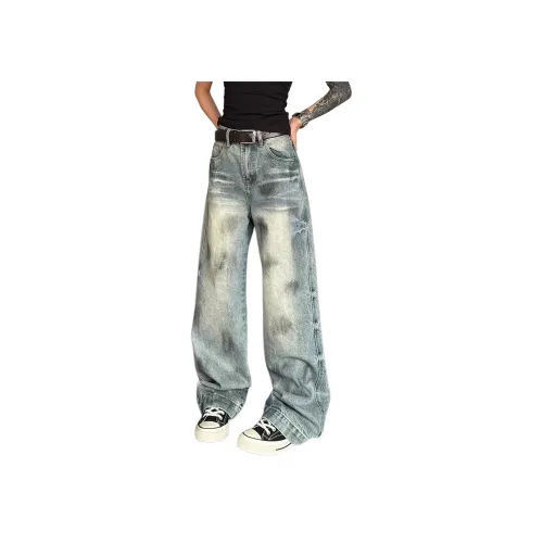 WOKXSS Синие Унисекс Джинсы