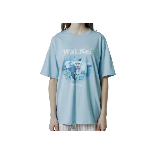 WAIKEI Небесно-голубая унисекс футболка