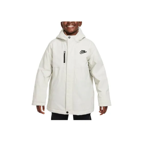 nike Куртки Пальто Светлый костный Подростки