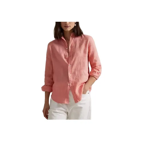 LAUREN RALPH LAUREN Светло-розовый Красный Женские Рубашки