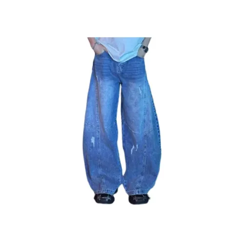 MORii Blue Unisex Jeans MORii Синий Унисекс Джинсы
