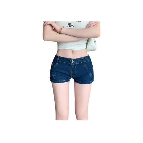 ZHUFEI Джинсовые шорты Женские Темно-синий