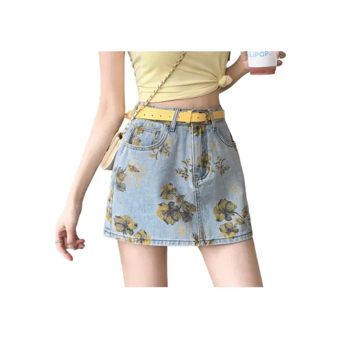 Garbege Джинсовые короткие юбки Женские