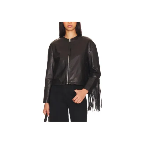 ALLSAINTS Кожа Куртка Женская Черная