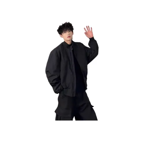 MORii Элегантный Черный Унисекс Куртки
