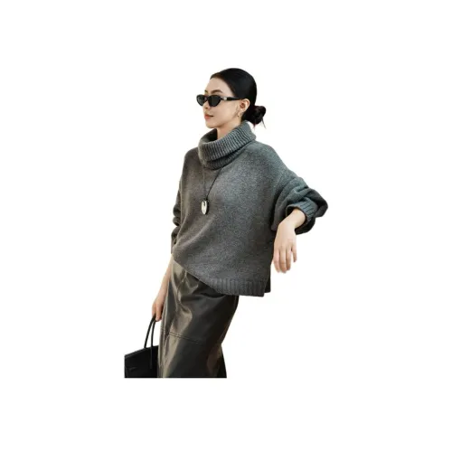 MEIYANG Темно-серый Женский Свитер