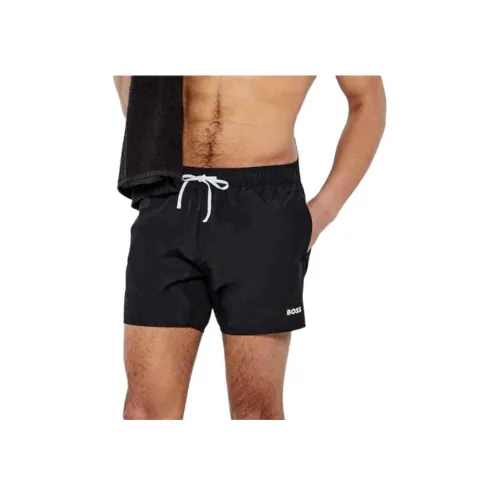 Hugo Boss Повседневные шорты Мужские Черные