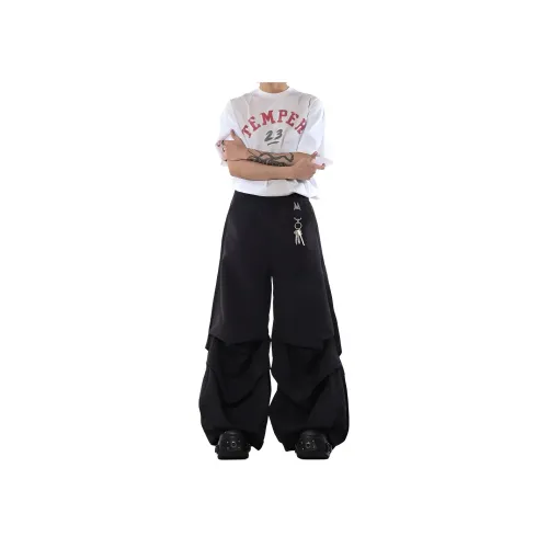 MORii Черные Унисекс Повседневные Брюки