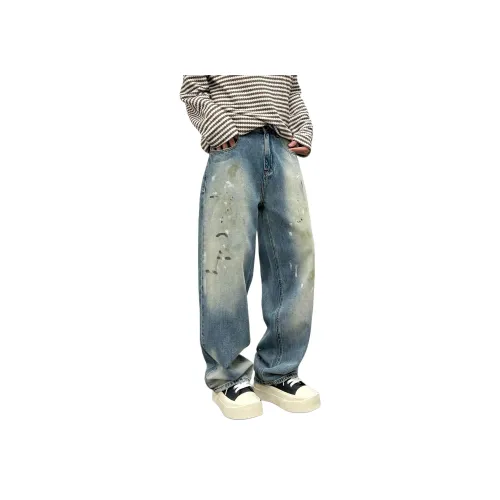 MEXISHION Джинсовый синий Унисекс Джинсы