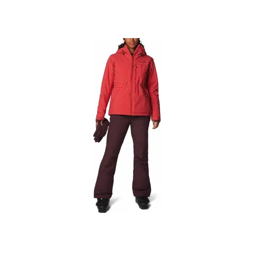 Columbia Omni Термо WOMEN'S Красный Пудровый PEAK Insulated Куртка Куртки Пальто Женские Красный