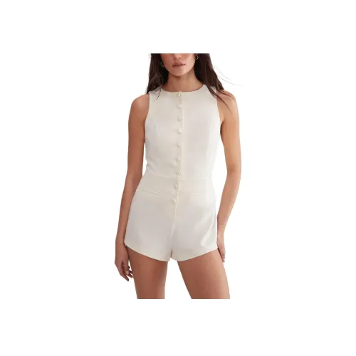 NASTY GAL Essentials Tailored Комбинезон Женский Айвори