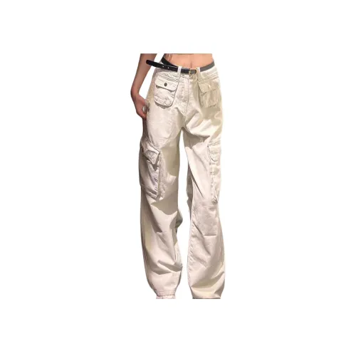 MENING Белый Унисекс Джинсы