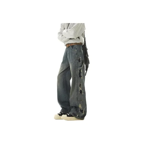 WELTER EXPERIMENT Blue Unisex Jeans
