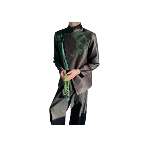 RKVC Черный Зеленый Унисекс Деловые костюмы