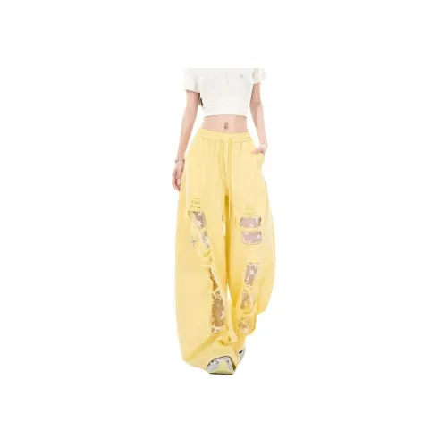 FOREST LIBRARY Желтые Женские Джинсы