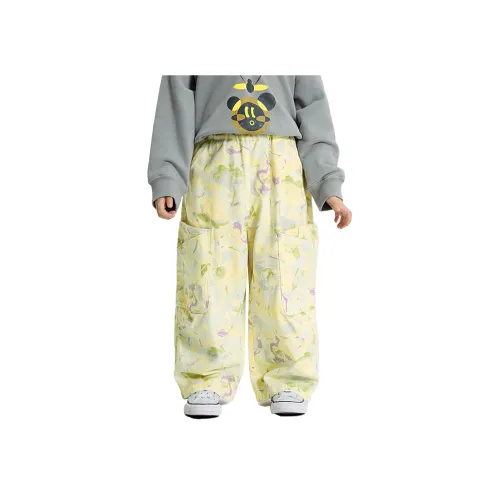 Woobaby Джинсы SS25 Дикий Сад Желтый Тон Дети Возраст 3-7 Лет