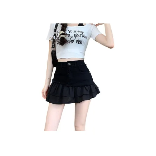 PD DAREN Джинсовые короткие юбки Женские